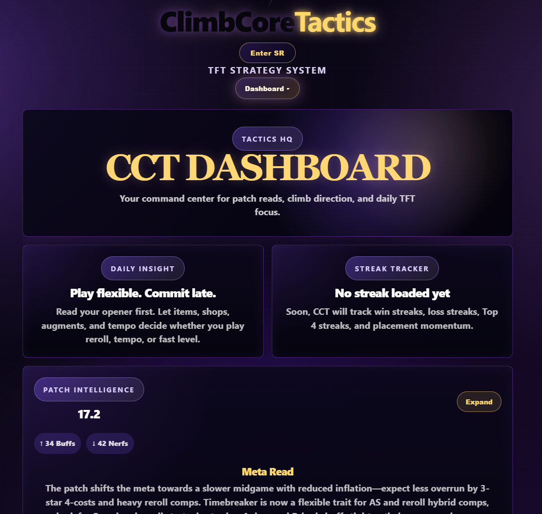 TFT ClimbCore screenshot 1